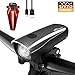 Produktbild Toptrek Fahrradlicht StVZO Zugelassen LED Fahrradbeleuchtung Set akku USB Wiederaufladbare IPX5 Wasserdicht Samsung Li-ion Batterie CREE LED Fahrradlampe (LF10 Silber)