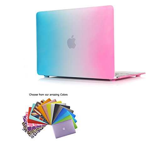 MacBook 12 Retina Hülle, iNeseon Ultra Slim Plastik Leichte Hartschale Tasche Cover Case Schutzhülle für New MacBook 12" zoll Retina Display 2015 Freisetzung Modell:A1534(Regenbogen)
