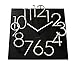 Produktbild MOMA 15355 Wanduhr Glow in The Dark, MDF, Kunststoff, Quarz-Uhrwerk, schwarz, 7 x 30.5 x 30.5 cm
