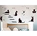 Produktbild Lvabc Vinyle Stickers Muraux Papier Peint Animal Cartoon Noir Chat Famille Salon Canapé Stickers Muraux Maison Décoration Affiche Décor À La Maison