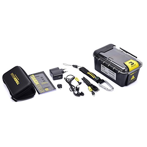 toughgear â„¢Â â€“Â Edge Smartphone (Display Touch da 4,5Â pollici (11.4Â cm), Android 4.4.2, 16Â GB di memoria, 13,0Â Mega Pixel Fotocamera, Dual SIM, 4Â G LTE sbloccato, impermeabile, resistente alla polvere, urti e cadute) Arancione