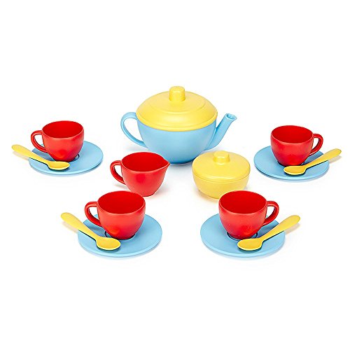 Green Toys GTTEAB1074 Tea Set, Blue