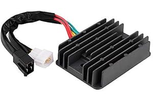 TERISASS Régulateur de Tension de Redresseur,Régulateur de Tension de Moto 4 Fils 4 Broches 12V Stabilisateur de Tension Pour Ducati Monster 600 620 695 696 750 796 800 900 1000 1999 2000 2001 regulateur redr