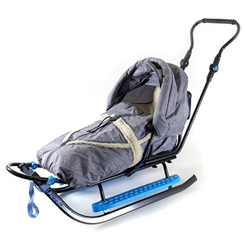 Preisvergleich Produktbild Piccolino Babyschlitten Kinderschlitten Schlitten Black Edition Grau