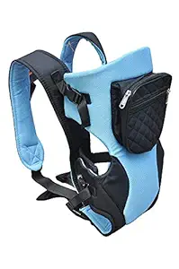 Crawl'in 4 Way Kangaroo Baby Carrier Bag - Kids Cuddler with Front Pocket Cushioned Shoulder Belt & Head Support - 0 to 2 Years
