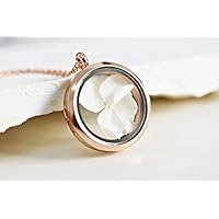 Hydrangea Macrophylla Medaillon Kette