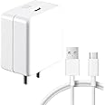 Original 80w SuperVOOC Fast Charger Adapter with USB to C Cable Compatible with realme GT Neo 3, GT 2 Pro, GT Neo 2, X50 Pro, X7 Pro, 9 Pro+, 10 Pro+, 11 Pro, 11 Pro+ (80w Adapter & Cable)