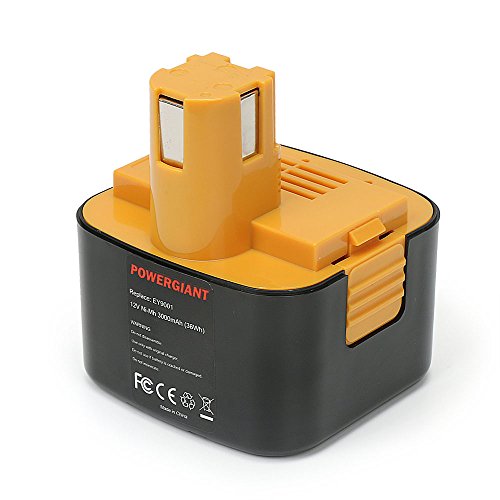 POWERGIANT 12 V 3000mAH Ersatz-Akku NI-MH Batterie Für PANASONIC EY9001, EY9101, EY9108, EY9200, EY9200B, EY9201, EY920, EY3790, EY3790B, EY3794B USW. 12 Monate Garantie - 2