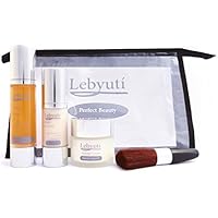 Tratamiento Global Antiedad Lebyutí con el Serum Ácido Hialurónico Puro 50ml + Crema antiarrugas 50ml + Contorno de ojos 30ml. Hidrata y rejuvenece tu piel. REGALO Neceser y Brocha Maquillaje