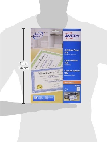 Avery Dennison - Papel para diplomas y certificados A4 algod n 10 unidades color azul reviews Avery Dennison - Papel para diplomas y certificados A4 algod n 10 unidades color azul
