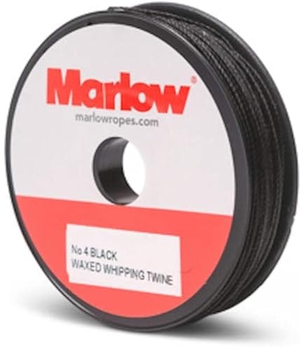 Waxed Cord 9-Ply Black Waxed Lacing Cord Twine With Dispenser Box