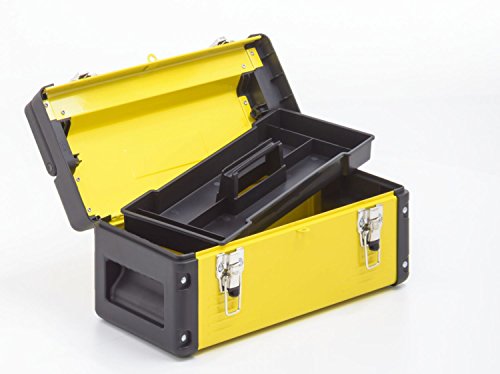 Werkzeugkiste, klein, mit Alu-Griff – gelb - 2