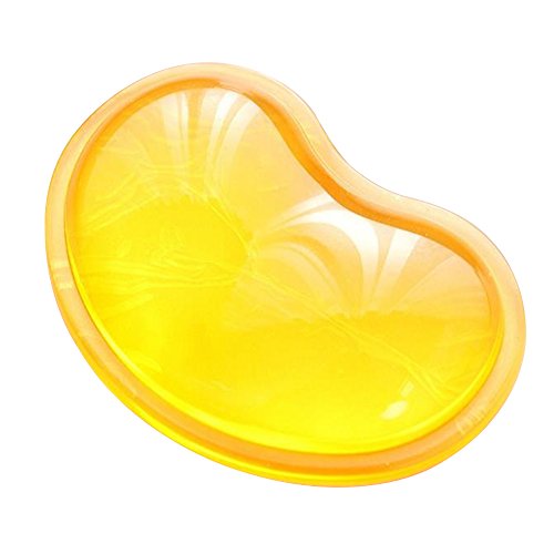 Preisvergleich Produktbild Weichen Silikon Maus Handgelenkauflage, Cuitan Kristall Gel Anti-Müdigkeit Handballenauflage Handauflage Handgelenkstütze Handgelenk Rest Unterstützung für Laptops, Notebooks, Computer Mäuse Pad - Gelb