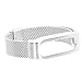 Produktbild Metall Ersatz Screwless automatische Schnalle Armband Smart Watch Band Armband für Xiaomi Mi Band 1S Silber