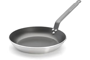 De Buyer - Poêle ronde antiadhésive CHOC en aluminium - Diamètre 28 cm -, Argent