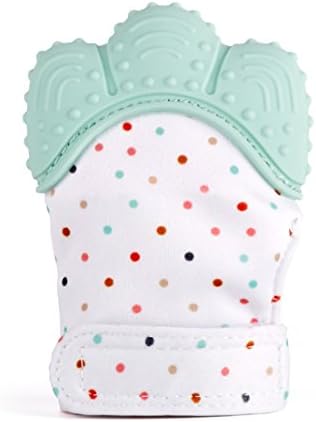 1PC Mumrun Baby Music Teething Glove Silicone Teether Mitten Baby Teething Toys (Green)
