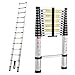 Produktbild New Teleskopklapp-Leiter Aluminium tragbar für Home Office Loft Warehouse Garage Garden DIY Builder Multi Sie ausziehbar Schritte 3,8 m Größe/150 kg Belastbarkeit