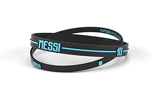 Bracelet Lionel Messi Football Club Barcelone standard pour homme - Bracelet Barça en silicone - Soutient le FCBarcelone avec un produit officiel culé - FCB