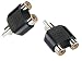 SeCro™ (2 Pack) High Quality RCA Male to 2 RCA Female Split Adapter - Lifetime Warranty (Buy Original SeCro Brand from only Backbencer