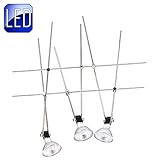 LED Seilsystem Set 3x3,3W, incl Leuchtmittel und Driver
