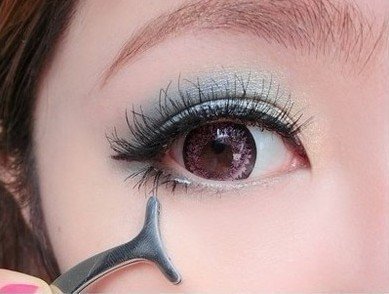 Demarkt künstliche Wimpern büschel Hilfe tweezer Pinzette Wimpernpinzette Verlangerung - 4