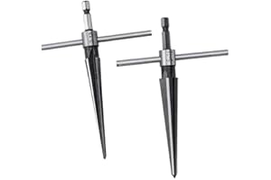 Bestgle 2 Piezas Escariador Cónico con Mango en T Escariador Manual Escariador Hexagonal para Herramienta de Molinillo Cónico (3-13mm 5-16mm)