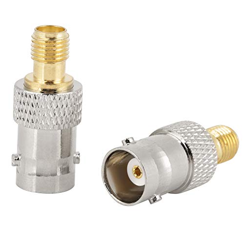 BNC Female to SMA Female Connector BNC-K/SMA-K Coaxial Adapter Converter Gold-plated Copper Core Test Converter 2Pcs