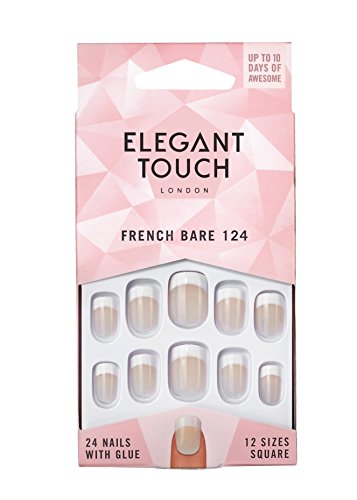 Elegant Touch - French Nails - Bare - 124 - Short Square Shape