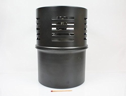 Öllampe – Öllampeneinsatz XL schwarz matt – Gartenfackel – ~820 ccm Inhalt – eignet sich als Garten-& Balkondeko oder Camping-Lampe – Ein Qualitätsprodukt von Hannas Laden - 2