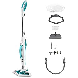 Polti Vaporetto SV450_DOUBLE, balai vapeur double fonction avec nettoyeur à main, serpillières supplémentaires, Brosse Vaporforce, 13 accessoires.