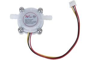 Débitmètre Compteur Electrovannes Capteur de Fluid Débit d'eau 0.3-6L/min