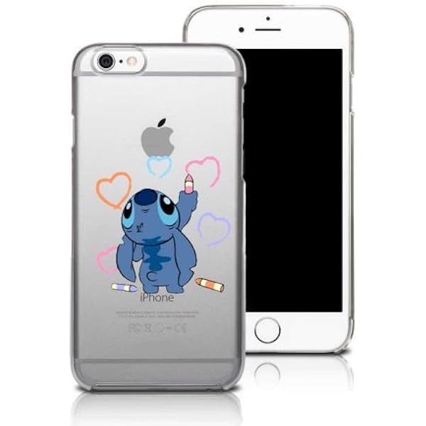 Coque Iphone 6 6s Stitch Petit Bonhomme Bleu Dessin Coeur Dessin Coquefone Amazon Fr High Tech