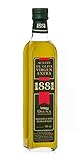 1881 Alta Selección es un aceite con personalidad, con picante medio y que se presenta tras haber sido sometido a un proceso exclusivo de decantación natural que le confiere la textura tan valorada por nuestros consumidores. Coupage preparado por las variedades Manzanilla, Hojiblanca y Lechín. Altamente saludable por su alto contenido en antioxidantes naturales. Ideal para tomar en tostadas, ensaladas o gazpachos y para el cocinado de platos calientes.