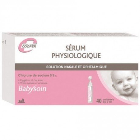 Babysoin Physiological Serum Box of 40 ml Single Dose Nasal Passages and Eye