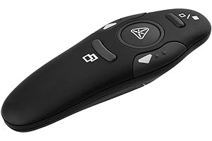 FURUYOU Presentador Inalámbrico,Punteros Para Presentaciones Inalámbrico,Mando Diapositivas Remoto Mando para PPT, pilas no incluidas (B)
