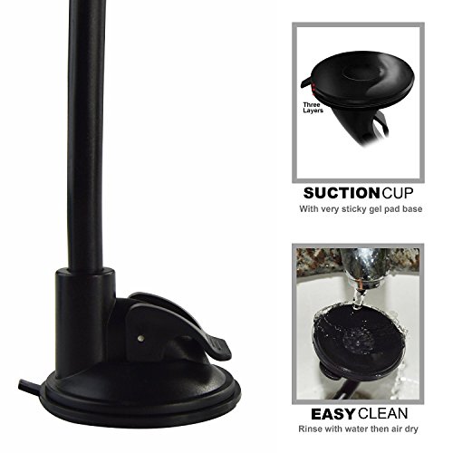 iVoler KFZ Handyhalterung mit Doppelt Klammer, Universal Auto Handy Halterung Halter 360Â°drehbar Autohalterung fÃ¼r Windschutzscheibe und Armaturenbrett fÃ¼r iPhone X / 8 / 8 Plus / 7 / 7 Plus / 6(s) / 6(s) Plus / SE / 5s / 5, Samsung Galaxy S9 / S9+ / S8 / S8+ / S7 / S7 Edge / S6 / S5, Huawei, LG, Nexus, HTC, Motorola, Nokia, Sony und jedes andere Smartphone oder GPS-GerÃ¤t (Schwarz/Rot)