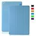 Produktbild Khomo iPad Mini 1, 2, 3 Hülle Case Hellblaues Transparent Gehäuse mit doppelten Schutz ultra dünn und leicht, Smart Cover  - Clear Blue
