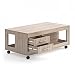 Produktbild VICCO Couchtisch Bruno 65x120 cm mit Schubladen Wohnzimmertisch Beistelltisch Kaffetisch Holztisch +++ INKLUSIVE 4 SCHUBLADEN UND 4 ROLLEN +++ (sonoma eiche)