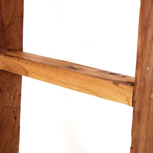 Wohnfreuden Handtuchhalter / Leiter aus recyceltem Teakholz 160 cm - 5
