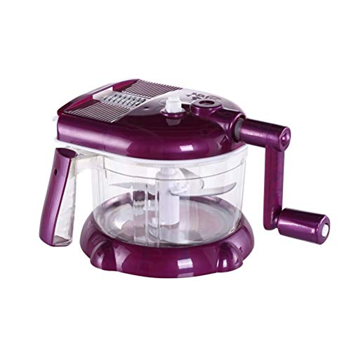 Preisvergleich Produktbild BESTONZON Küchenmaschine Handkurbel Mixer für Fleisch Obst Gemüse (Lila)