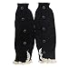 Koly Kids Girls Crochet Knitted Lace Boot Cuffs Toppers Leg Warmer Socks (Black)