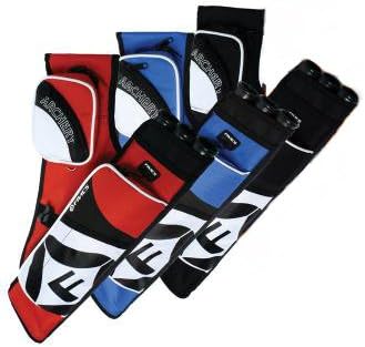 New Fivics Miracle 300 3 Tube Archery Quiver Black Blue Red With Belt (blue)