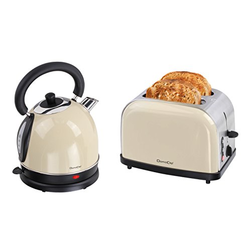 domo8| # DOMOCLIP dod136 C Set Frühstück Vintage Beige Beige und Schwarz 1,8 Liter - 2