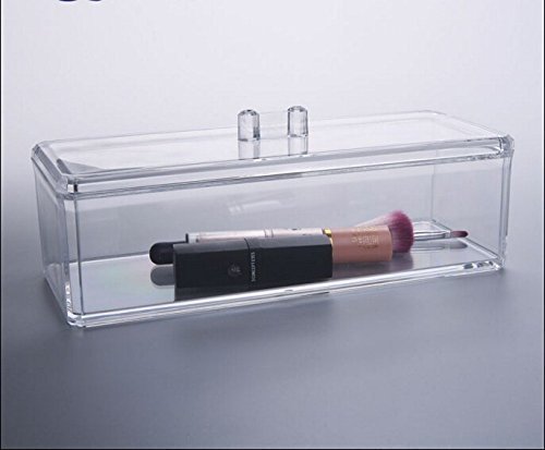 AcryliCase Clear Acrylic Makeup Organizer, Jewelry & Cosmetics Display Box, For Bathroom & Vanity