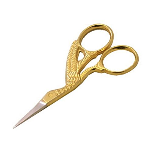 Beau-Med® Stork Scissor 100mm (4 Inch) Stainless Steel Gold Color 1 Scissor