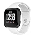 Produktbild Kmasic Sport Armband Kompatibel Fitbit Versa, Soft Silikon Ersatz Armband für Fitbit Versa Smart Fitness Uhr, Klein, Wei