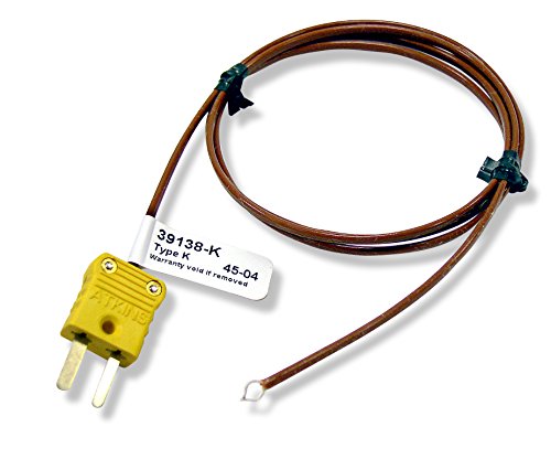 39138-K Type K Bare-Tip Thermocouple Probe, -328 to +400 degrees F Temperature Range