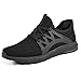 Produktbild ZOCAVIA Herren Damen Sneaker Running Laufschuhe Sportschuhe rutschfeste Ultraleichte Mesh Turnschuhe Schweißbeständig Schnell Trocknend Schwarz 47 EU