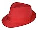 Produktbild Foxxeo 35265 | Sommer Fedora Hut Panama Strand Gangster Party, Farbe: rot