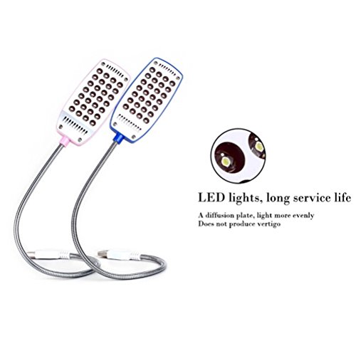 NUOLUX Laptop leichte USB-Leselampe mit 28 LED-Leuchten mit flexiblen Schwanenhals für Laptop (weiß) - 3
